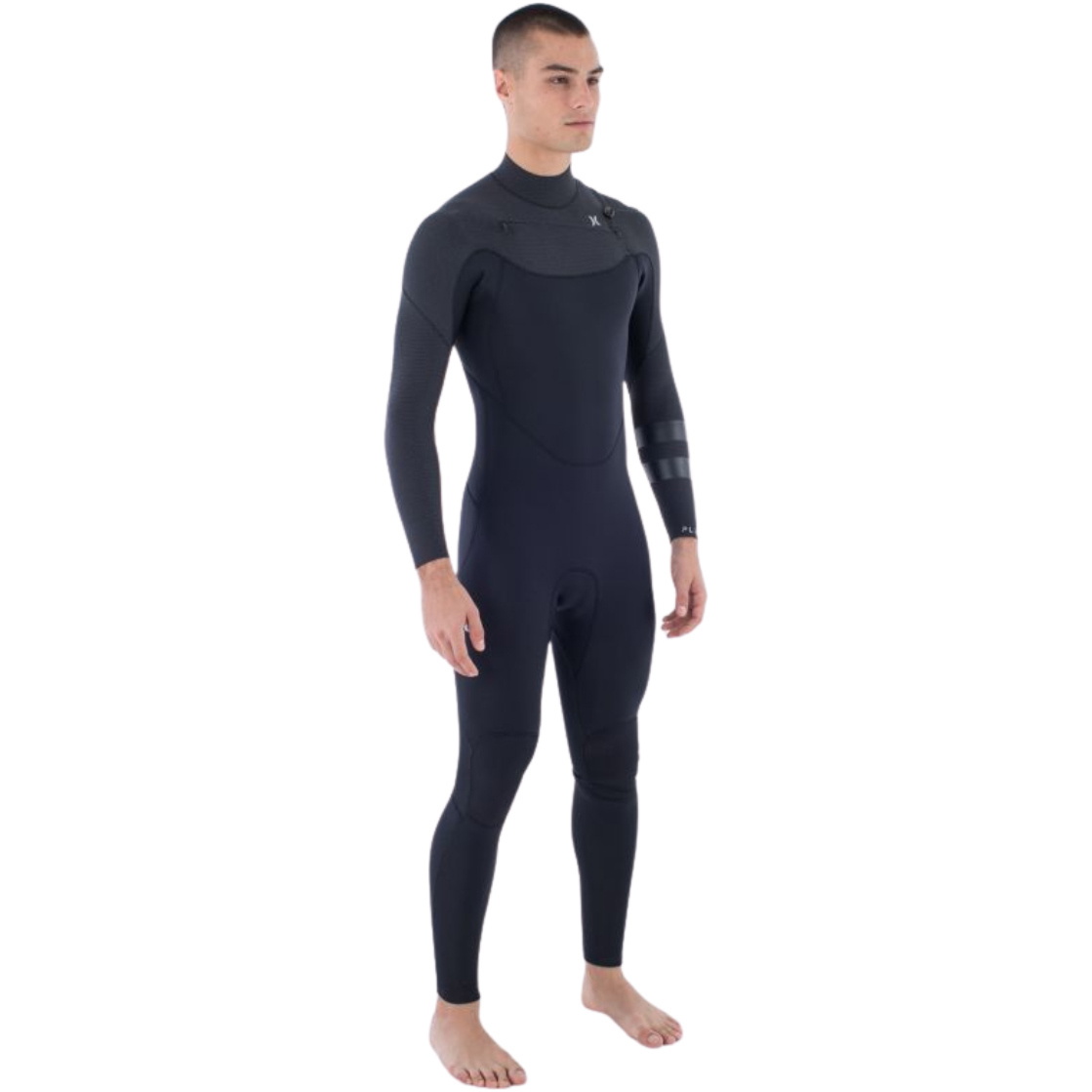 2025 Hurley Mens Plus 5/3mm Chest Zip Wetsuit MFS0012504 - Black